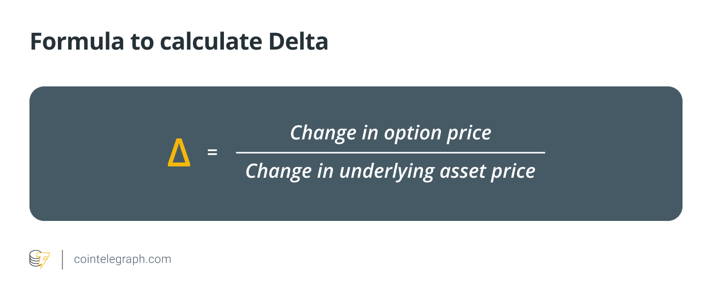 Formula to calculate Delta